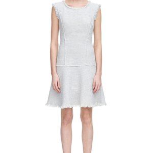 Rebecca Taylor Grey Tweed Drop Waist Dress size 6